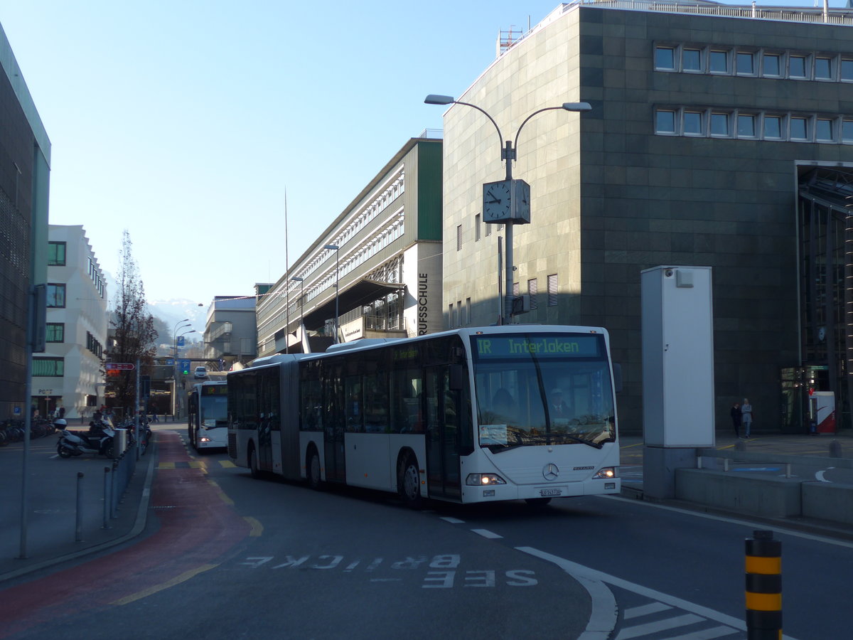 (202'923) - ARAG Ruswil - LU 143'730 - Mercedes (ex Schneider, Ermenswil Nr. 7) am 23. M�rz 2019 beim Bahnhof Luzern