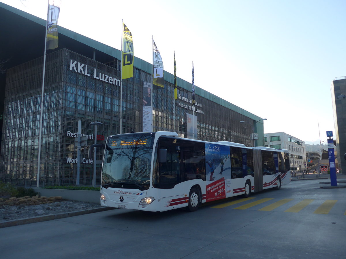 (202'926) - ARAG Ruswil - Nr. 35/LU 15'727 - Mercedes am 23. M�rz 2019 beim Bahnhof Luzern