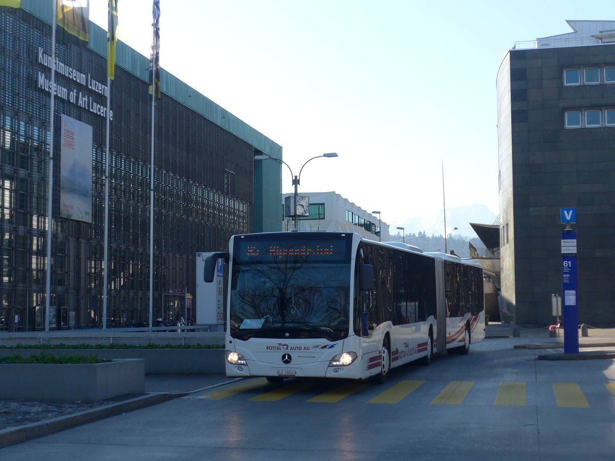 (202'935) - ARAG Ruswil - Nr. 39/LU 15'541 - Mercedes am 23. M�rz 2019 beim Bahnhof Luzern