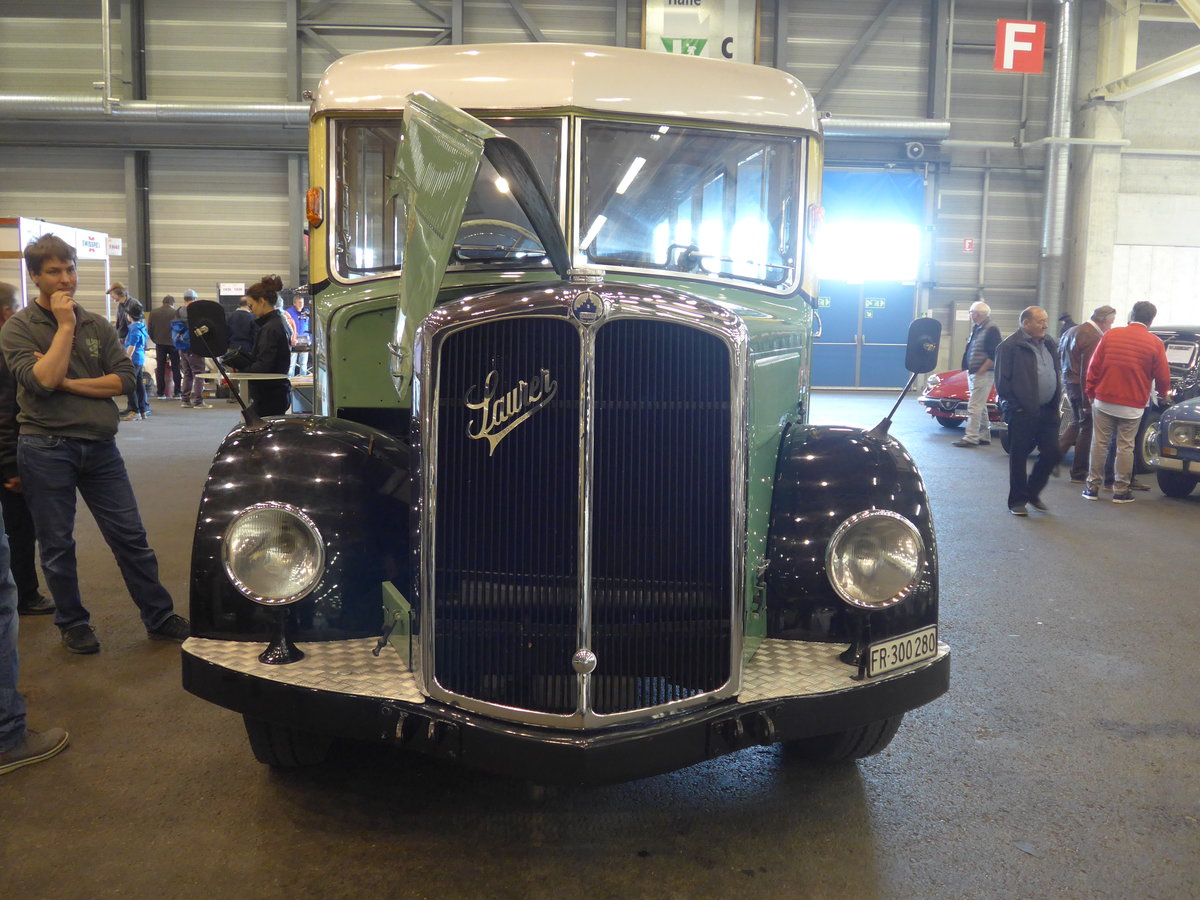 (203'085) - TPF Fribourg - Nr. 307/FR 300'280 - Saurer/Saurer (ex GFM Fribourg Nr. 307; ex GFM Fribourg Nr. 97) am 24. M�rz 2019 in Granges-Paccot, Forum-Fribourg