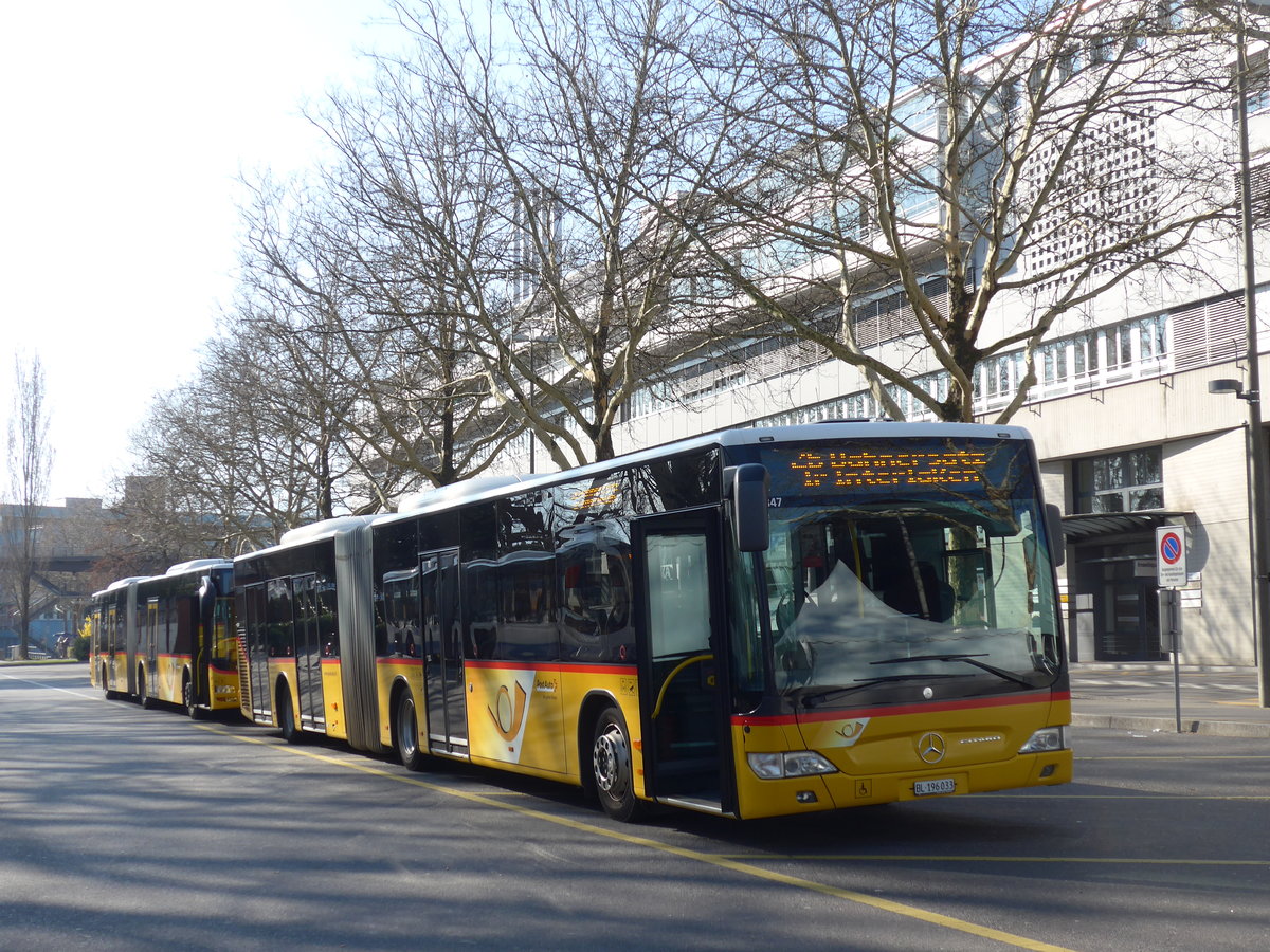 (203'281) - PostAuto Nordschweiz - BL 196'033 - Mercedes am 30. M�rz 2019 in Luzern, Inseli-P