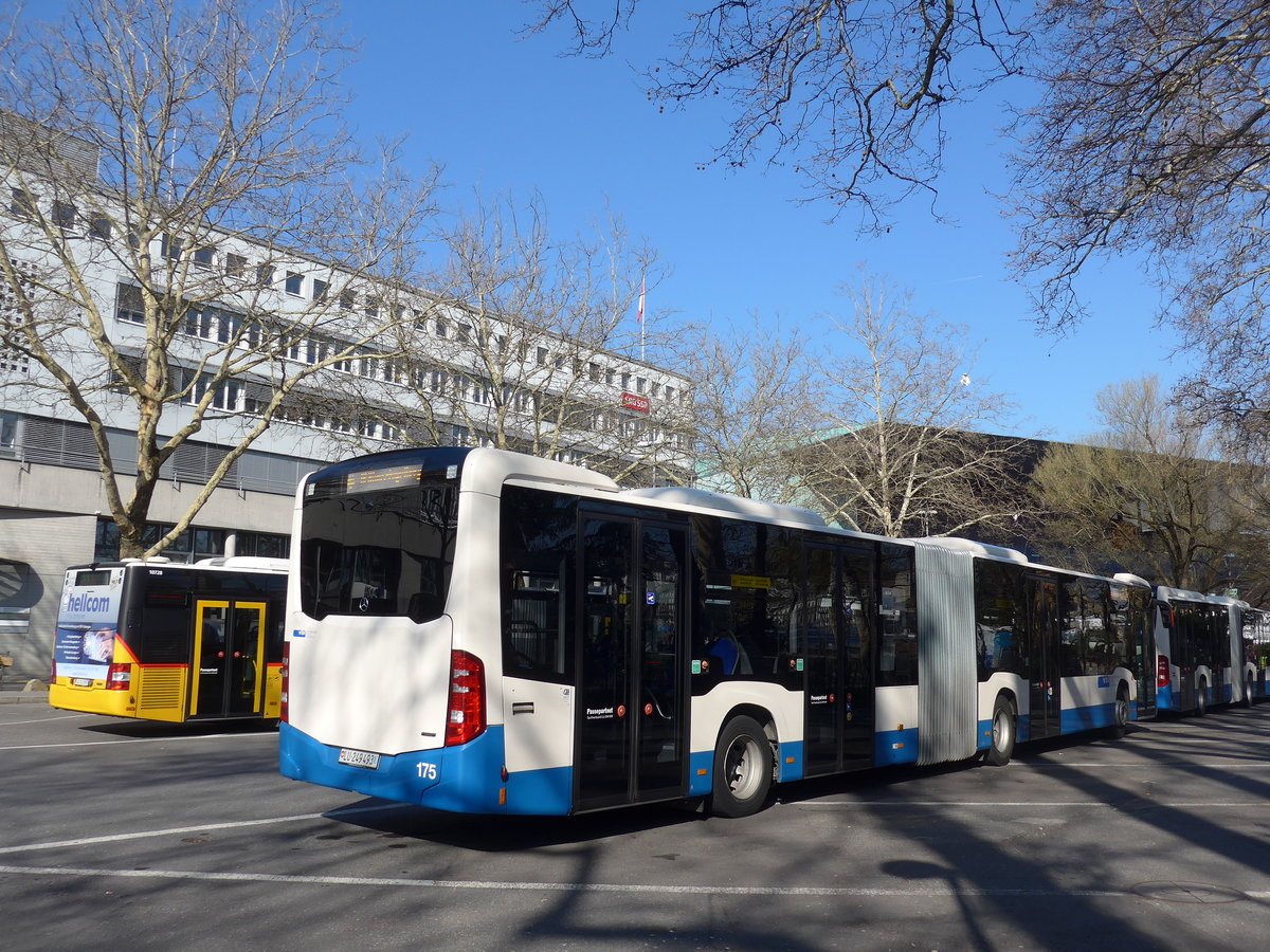 (203'283) - VBL Luzern - Nr. 175/LU 249'493 - Mercedes am 30. M�rz 2019 in Luzern, Inseli-P