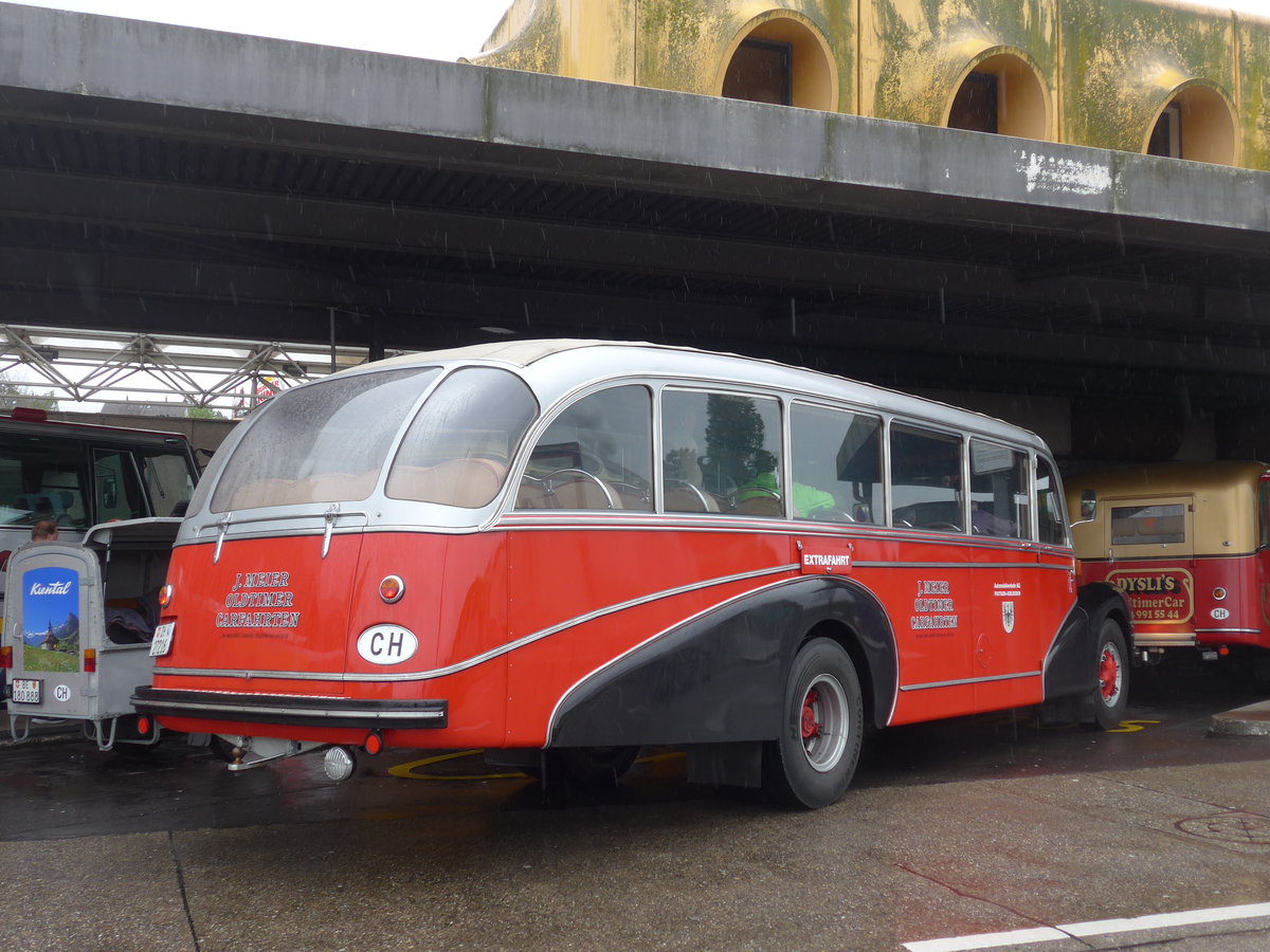 (203'916) - Meier, Gr�t - Nr. 12/ZH 27'216 - FBW/R&J (ex Wespe, Altst�tten; ex AFA Adelboden Nr. 12) am 26. April 2019 in Pratteln, Rastst�tte