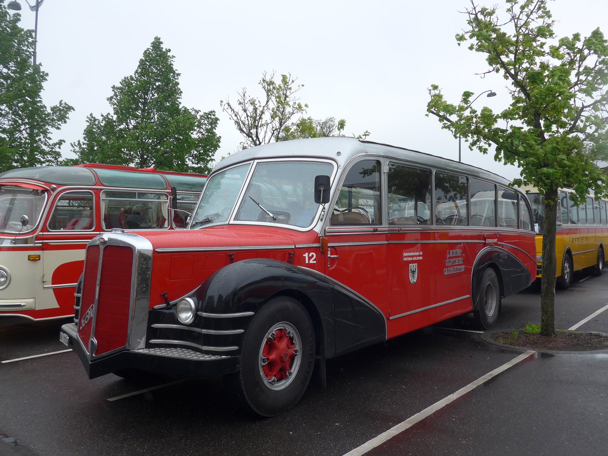 (204'406) - Aus der Schweiz: Meier, Gr�t - Nr. 12/ZH 27'216 - FBW/R&J (ex Wespe, Altst�tten; ex AFA Adelboden Nr. 12) am 27. April 2019 in Haguenau, Parkplatz