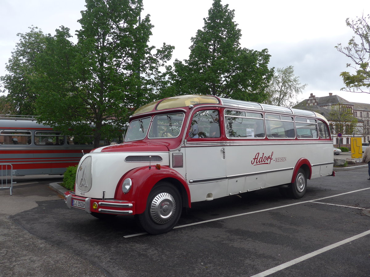 (204'517) - Aus Deutschland: Adorf-Reisen, D�sseldorf - D-O 3500H - Magirus-Deutz am 28. April 2019 in Haguenau, Parkplaz