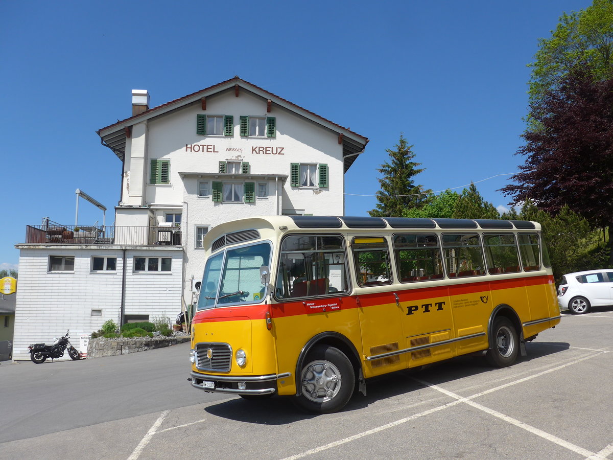 (205'675) - M�ller, Ennetmoos - NW 23'167 - FBW/Gangloff (ex Rentsch, Gunten; ex P 23'203; ex P 21'003) am 30. Mai 2019 in Schwarzenberg, Hotel weisses Kreuz