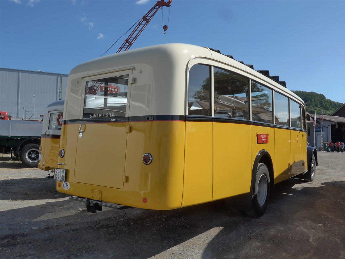 (205'811) - Baumgartner, Horn - SG 329'300 - Saurer/T�scher (ex Bucheli, Kriens Nr. 10; ex Gr�ni, Udligenswil) am 8. Juni 2019 in Thayngen, Saurertreffen