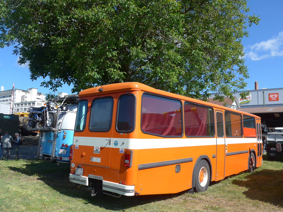 (205'819) - Mangold, Oberengstringen - AG 505'198 - Saurer/Hess (ex RhV Altst�tten Nr. 45) am 8. Juni 2019 in Thayngen, Saurertreffen