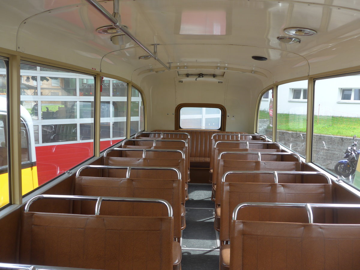(206'292) - Nostalgieclub, Filzbach - SG 252'661 - FBW/R&J (ex Steiner, Kaltbrunn; ex Gr�nenfelder, Walenstadt) am 15. Juni 2019 in Elm, Station (Innenaufnahme)