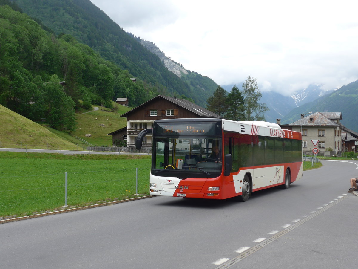 (206'397) - AS Engi - Nr. 2/GL 7702 - MAN (ex WilMobil, Wil Nr. 255; ex Vorf�hrfahrzeug) am 15. Juni 2019 in Elm, Station