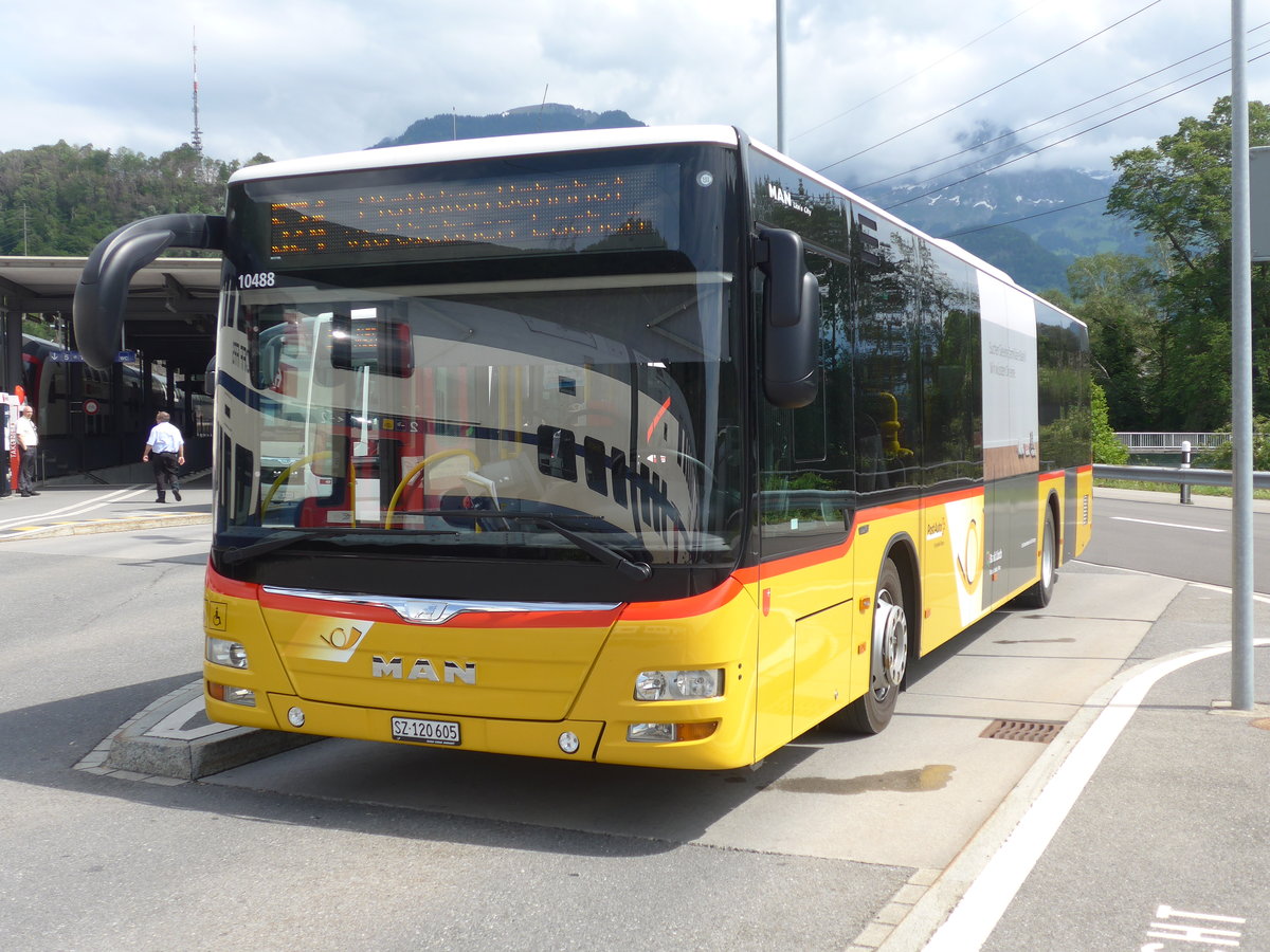 (206'422) - Kistler, Reichenburg - SZ 120'605 - MAN am 15. Juni 2019 beim Bahnhof Ziegelbr�cke