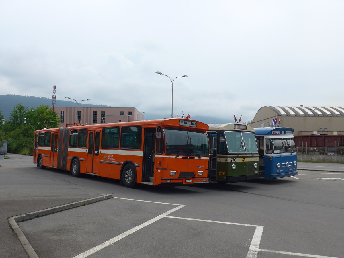 (206'570) - ZVB Zug (RWB) - Nr. 35/ZH 797'215 - FBW/Hess am 22. Juni 2019 in Emmenbr�cke, Debrunner Acifer