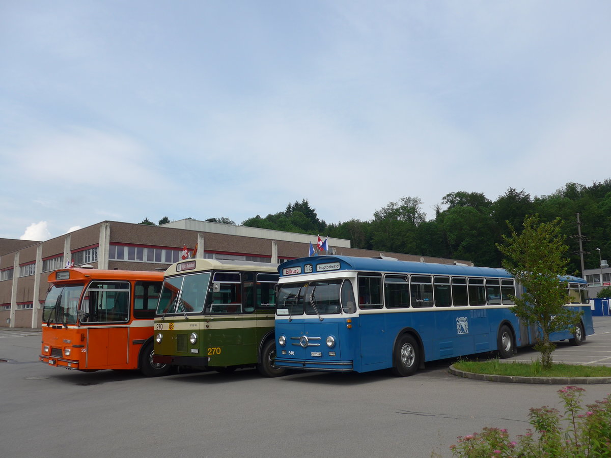 (206'612) - VBZ Z�rich (TMZ) - Nr. 540/ZH 315'491 - Saurer/Saurer (ex Nr. 7540; ex Nr. 540) am 22. Juni 2019 in Emmenbr�cke, Debrunner Acifer