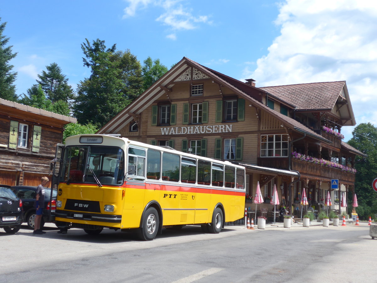 (207'486) - Birchler, Remetschwil - AG 54'039 - FBW/T�scher (ex Gerber, Winkel; ex Eggenberger, M�riken; ex Tanner, Bubendorf; ex P 24'803) am 7. Juli 2019 in Waldh�usern, Kurhaus