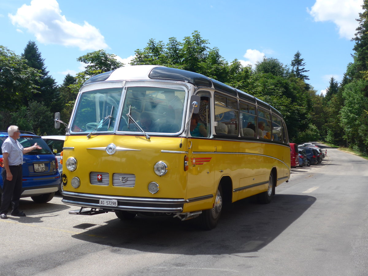 (207'489) - Zimmerli J., Oftringen - AG 57'298 - Berna/T�scher (ex Stutz, Oberlunkhofen; ex Leu, Schongau; ex Wicki, Bremgarten; ex P 22'054; ex P 20'704) am 7. Juli 2019 in Waldh�usern, Kurhaus