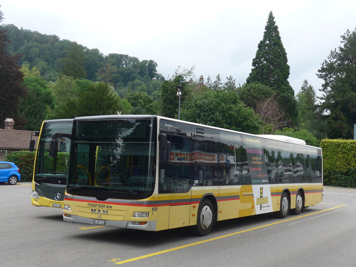 (208'197) - STI Thun - Nr. 132/BE 801'132 - MAN am 29. Juli 2019 bei der Schiffl�ndte Thun