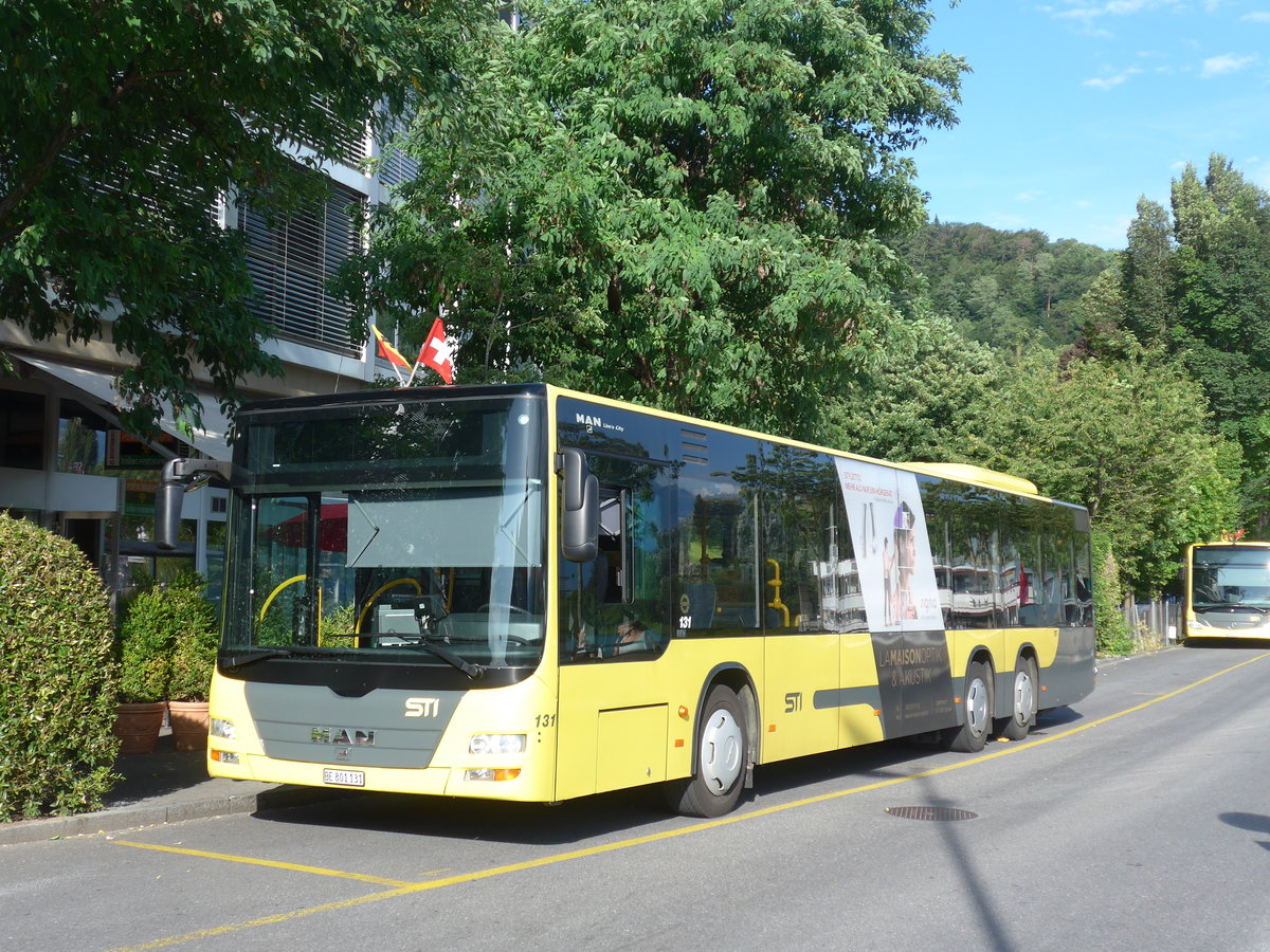 (208'262) - STI Thun - Nr. 131/BE 801'131 - MAN am 1. August 2019 bei der Schiffl�ndte Thun