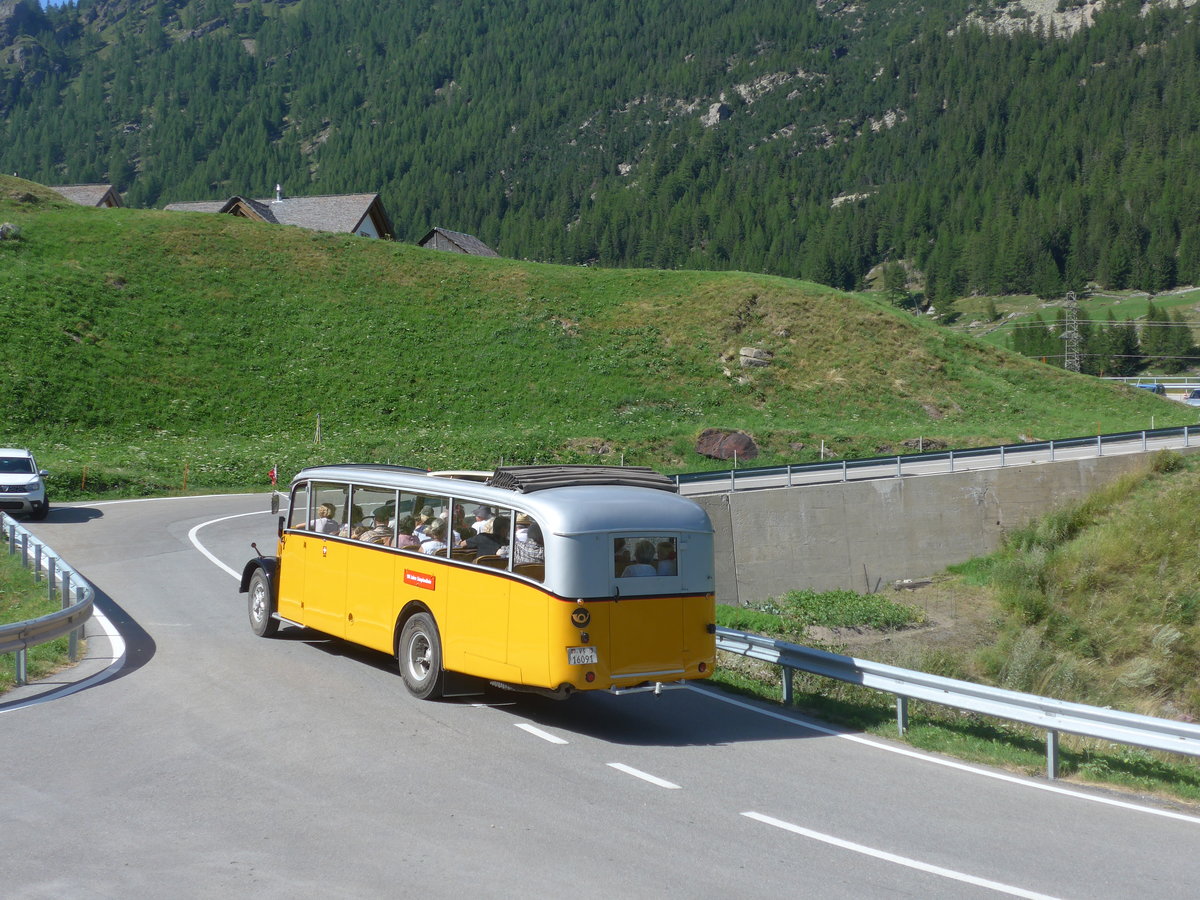 (208'370) - Bonnard, Ayer - VS 16'091 - Saurer/Hess (ex APN Gen�ve; ex Baumgartner, Grenchen; ex P 23'009; ex P 2031) am 3. August 2019 bei Simplon Dorf