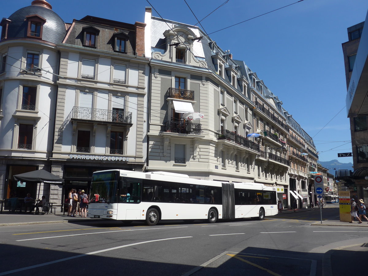 (208'474) - VMCV Clarens - Nr. 907/VD 622'644 - MAN (ex PostAuto Z�rich Nr. 164; ex PostAuto Z�rich Nr. 26) am 4. August 2019 beim Bahnhof Vevey