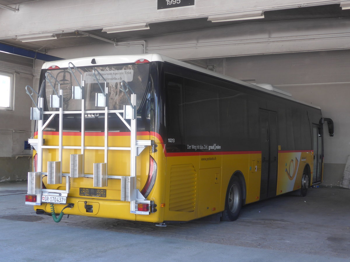 (208'697) - PostAuto Graub�nden - GR 170'437 - Iveco am 11. August 2019 in Chur, Hans Fischer