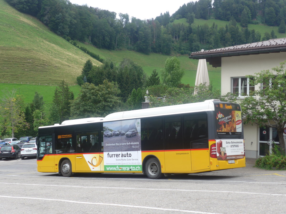 (208'780) - PostAuto Ostschweiz - SG 304'011 - Mercedes (ex TG 158'012) am 17. August 2019 in Atzm�nnig, Schutt