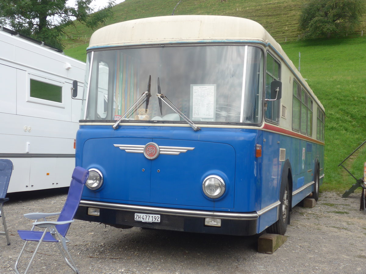 (208'810) - Oswald, Stallikon - ZH 477'192 - FBW/Hess (ex AAGR Rothenburg Nr. 44) am 17. August 2019 in Atzm�nnig, Schutt