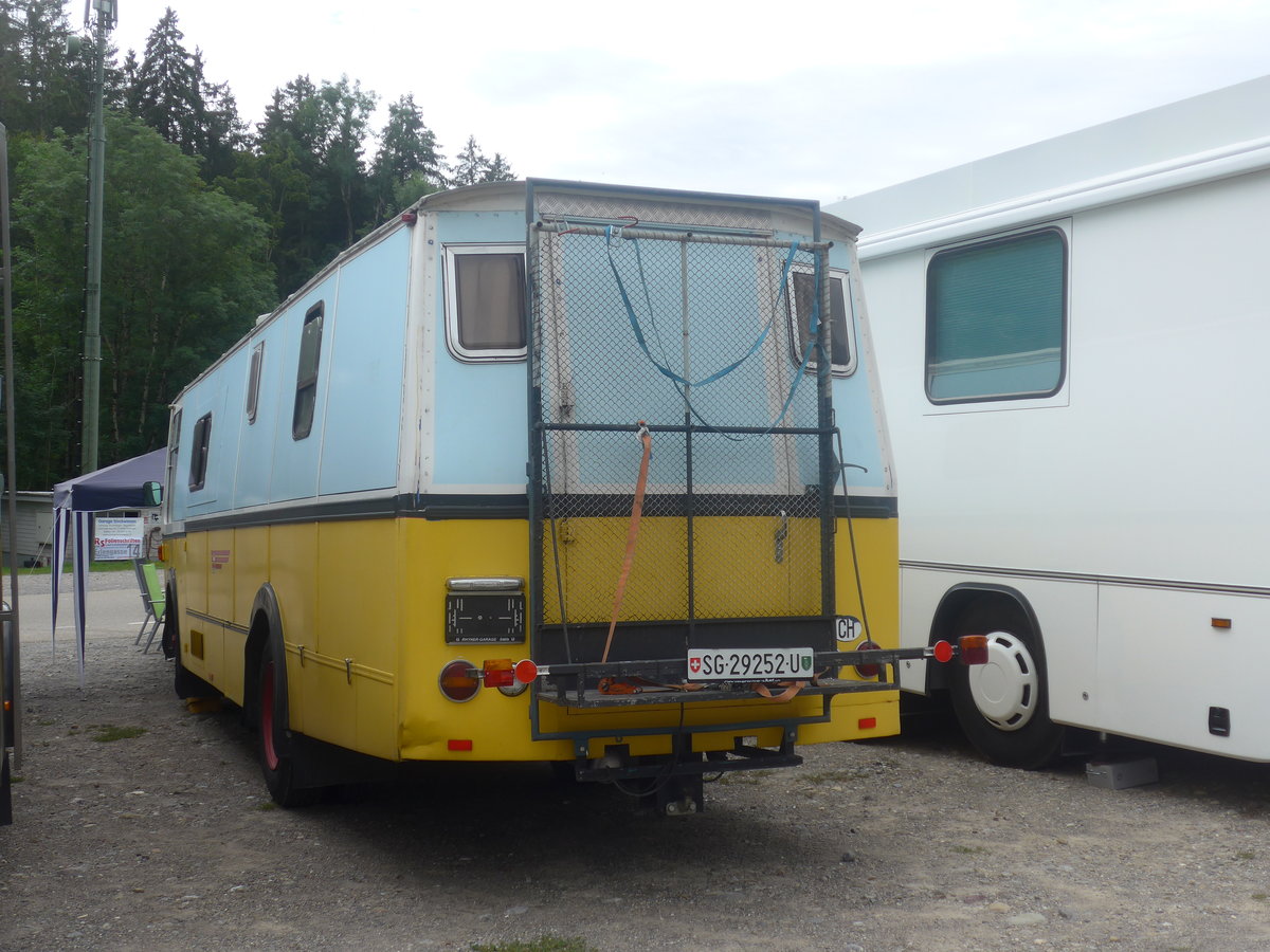 (208'813) - Wucher, Gommiswald - SG 29'252 U - FBW/Hess (ex Sch�r, Ettenhausen; ex Fehlmann, Brittnau; ex Landolt, Langenthal; ex P 24'174) am 17. August 2019 in Atzm�nnig, Schutt