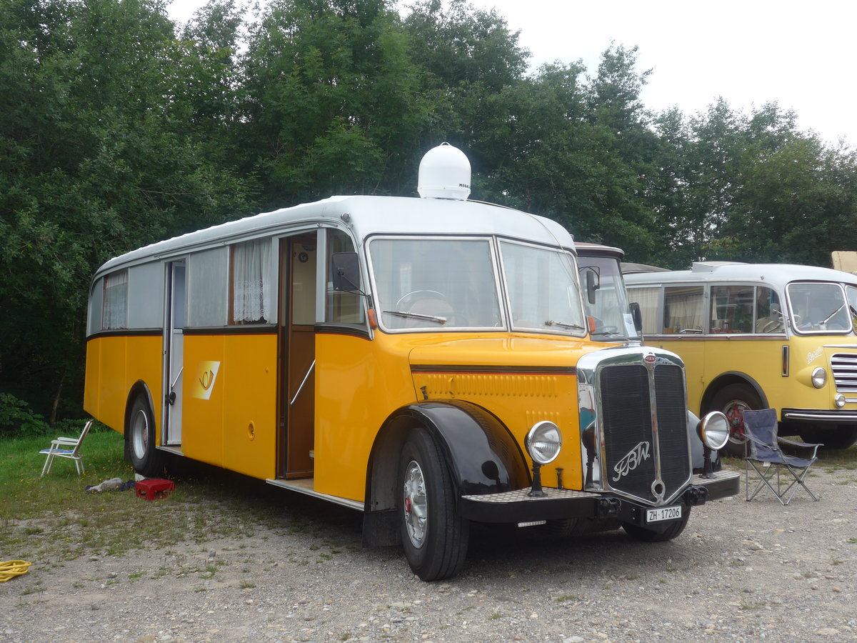 (208'862) - Badertscher, Winterthur - ZH 17'206 - FBW/T�scher (ex P 24'574; ex P1394) am 17. August 2019 in Atzm�nnig, Schutt