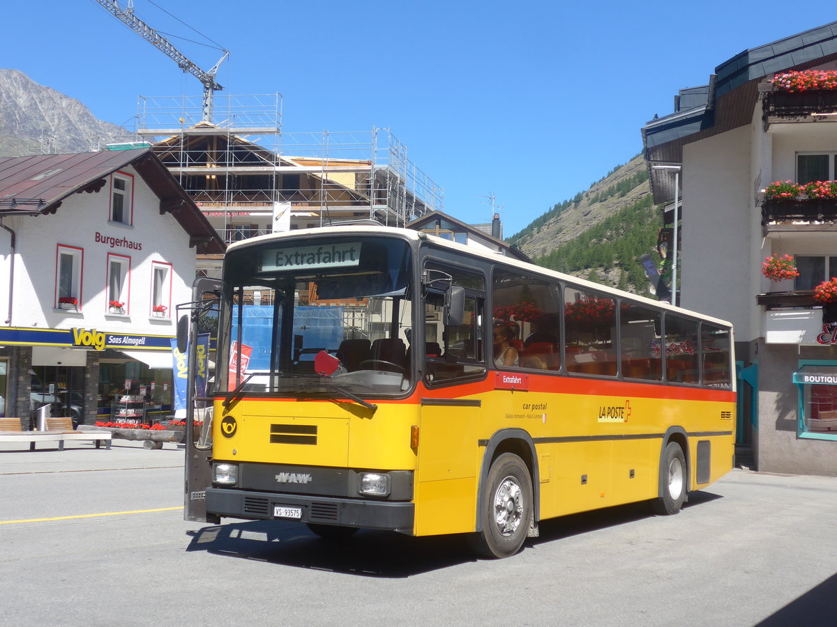 (209'001) - Oser, B�rchen - VS 93'575 - NAW/Lauber (ex Epiney, Ayer) am 18. August 2019 in Saas-Almagell, Dorfplatz