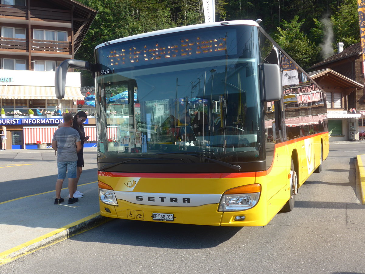 (209'123) - Fl�ck, Brienz - Nr. 3/BE 568'700 - Setra am 31. August 2019 beim Bahnhof Brienz