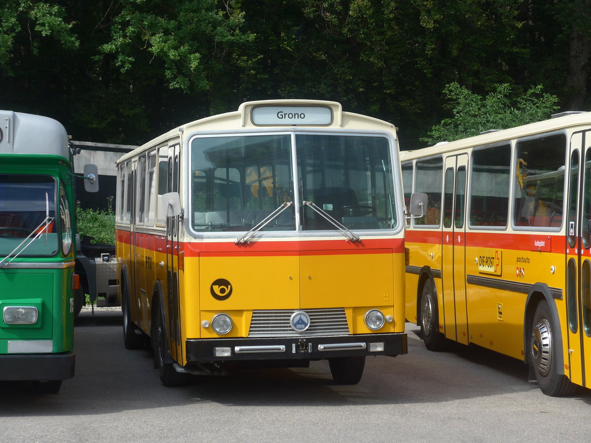 (209'256) - Gast, Wimmis - Saurer/T�scher (ex HP Trans, Thusis; ex Mauerhofer, Worb; ex Erni, Schupfart Nr. 3; ex P 24'636) am 1. September 2019 in Burgdorf, �kihof Ziegelgut