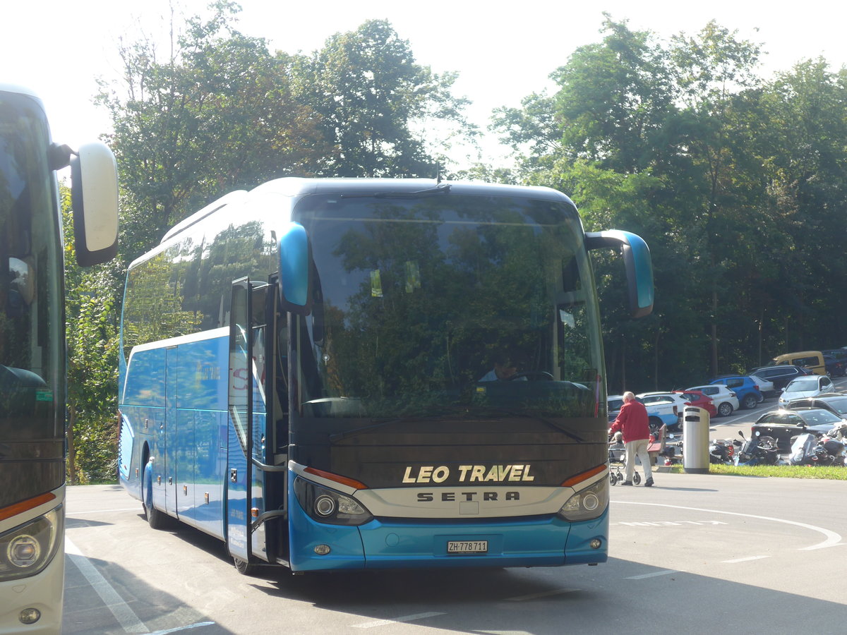 (209'567) - Leo Travel, Z�rich - ZH 778'711 - Setra am 14. September 2019 in Neuhausen, Rheinfall