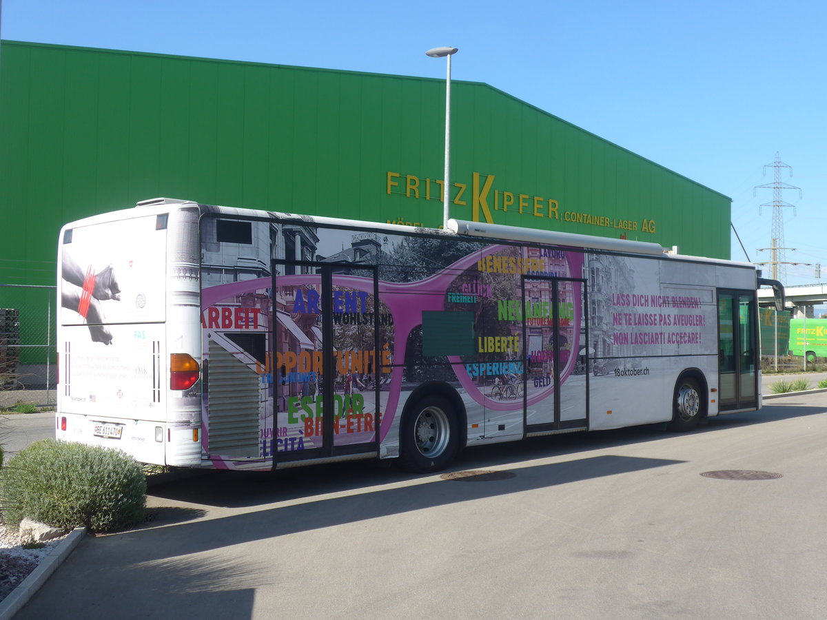 (209'678) - Internationale Organisation f�r Migration, Bern - BE 611'470 - Mercedes (ex MBC Morges) am 15. September 2019 in Kerzers, Interbus