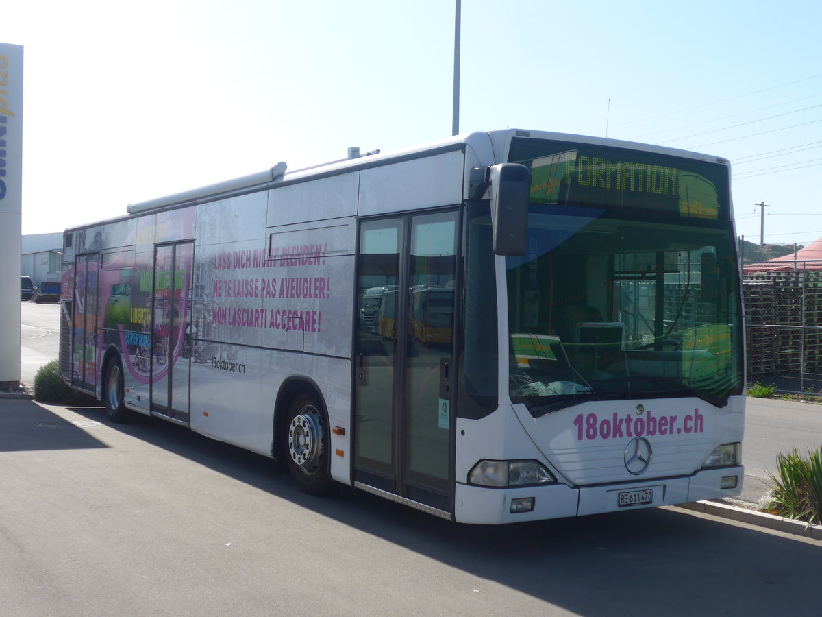 (209'679) - Internationale Organisation f�r Migration, Bern - BE 611'470 - Mercedes (ex MBC Morges) am 15. September 2019 in Kerzers, Interbus