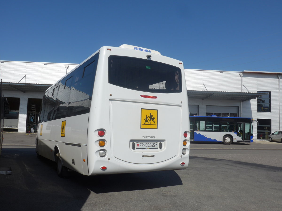 (209'701) - Kleibenzett'l, Kleinb�singen - FR 55'245 - Iveco/Sitcar am 15. September 2019 in Kerzers, Interbus