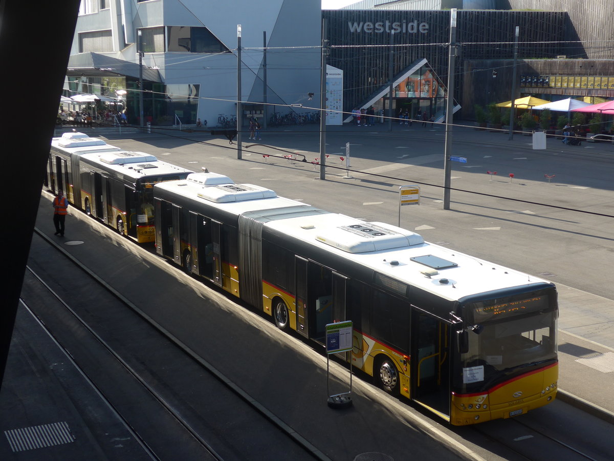 (209'708) - PostAuto Bern - Nr. 681/BE 820'681 - Solaris am 15. September 2019 beim Bahnhof Bern Br�nnen Westside