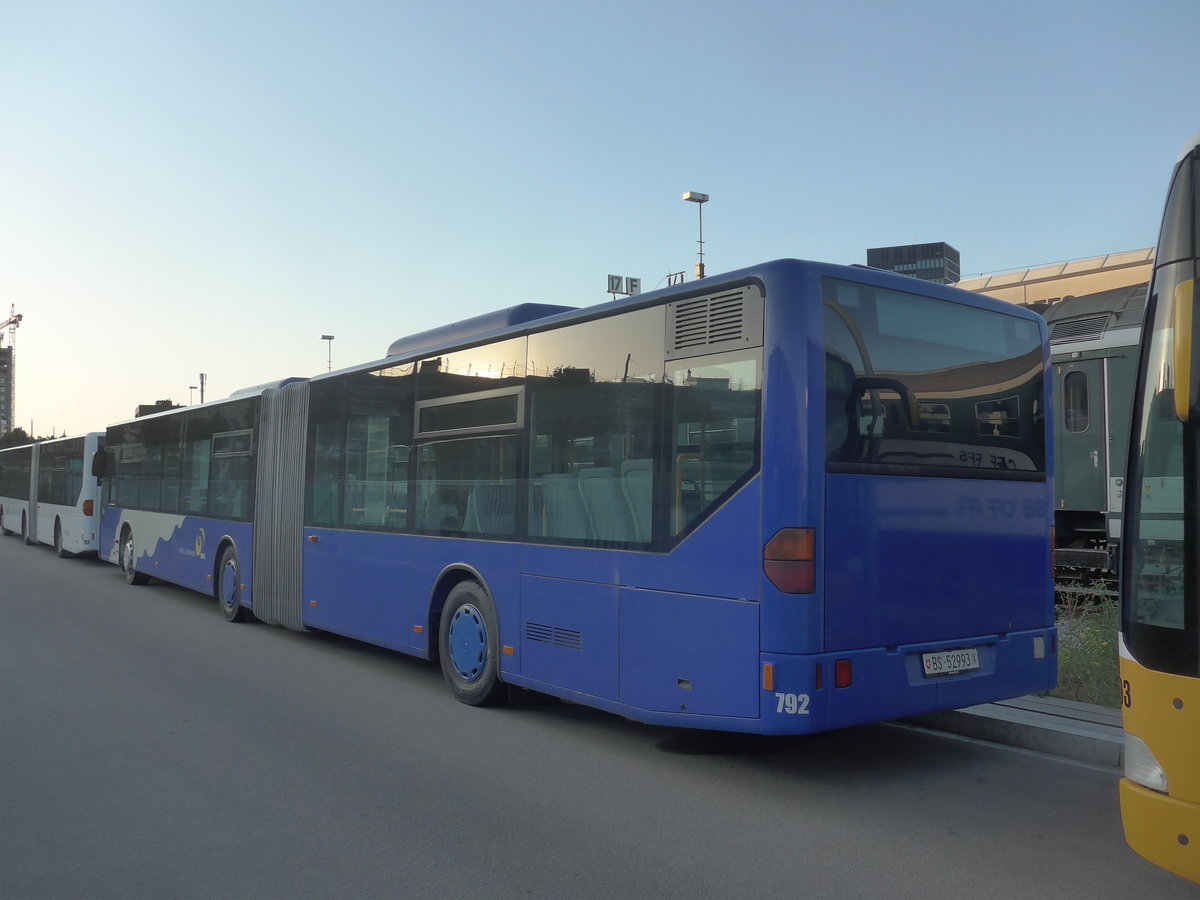 (209'726) - BVB Basel - Nr. 792/BS 52'993 - Mercedes (ex VZO Gr�ningen Nr. 24) am 21. September 2019 in Basel, Depot Dreispitz