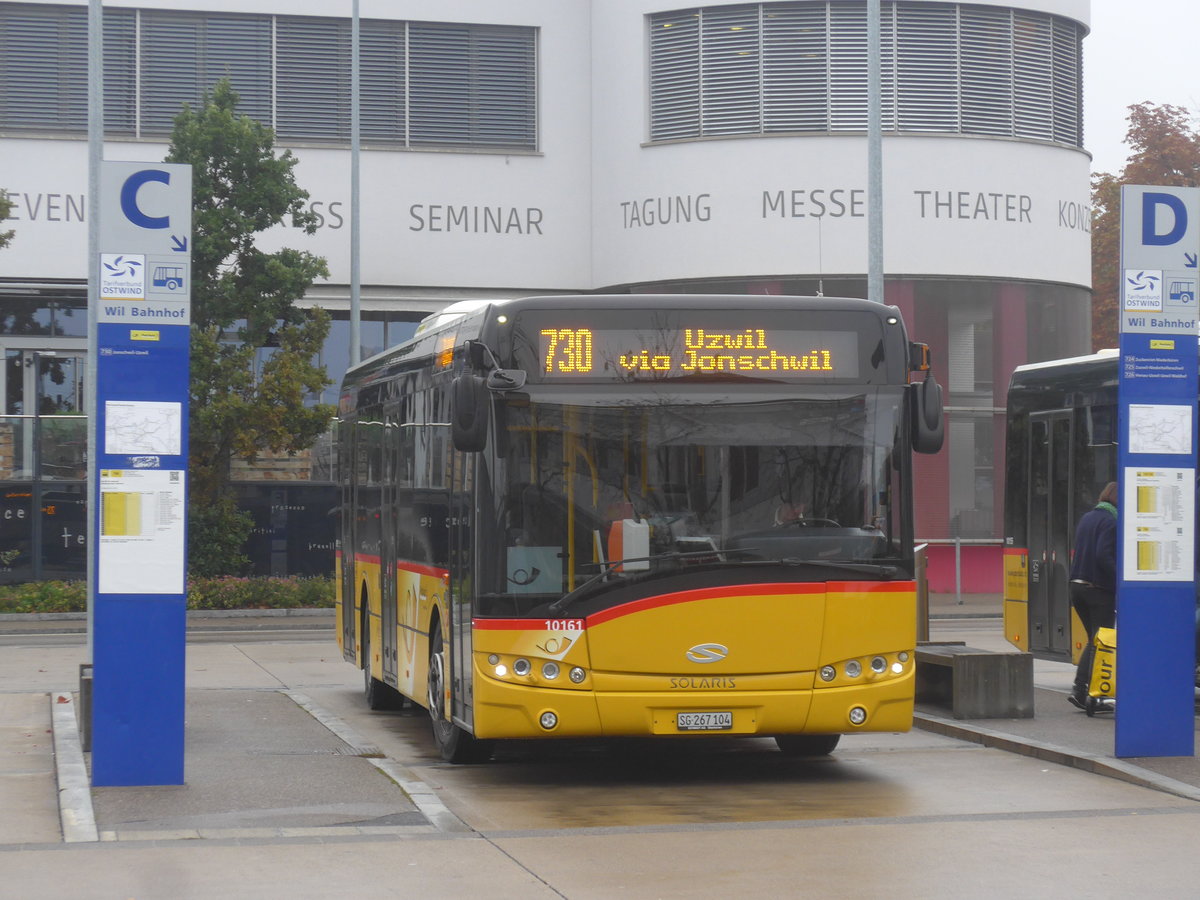 (209'897) - Schmidt, Oberb�ren - SG 267'104 - Solaris am 6. Oktober 2019 beim Bahnhof Wil