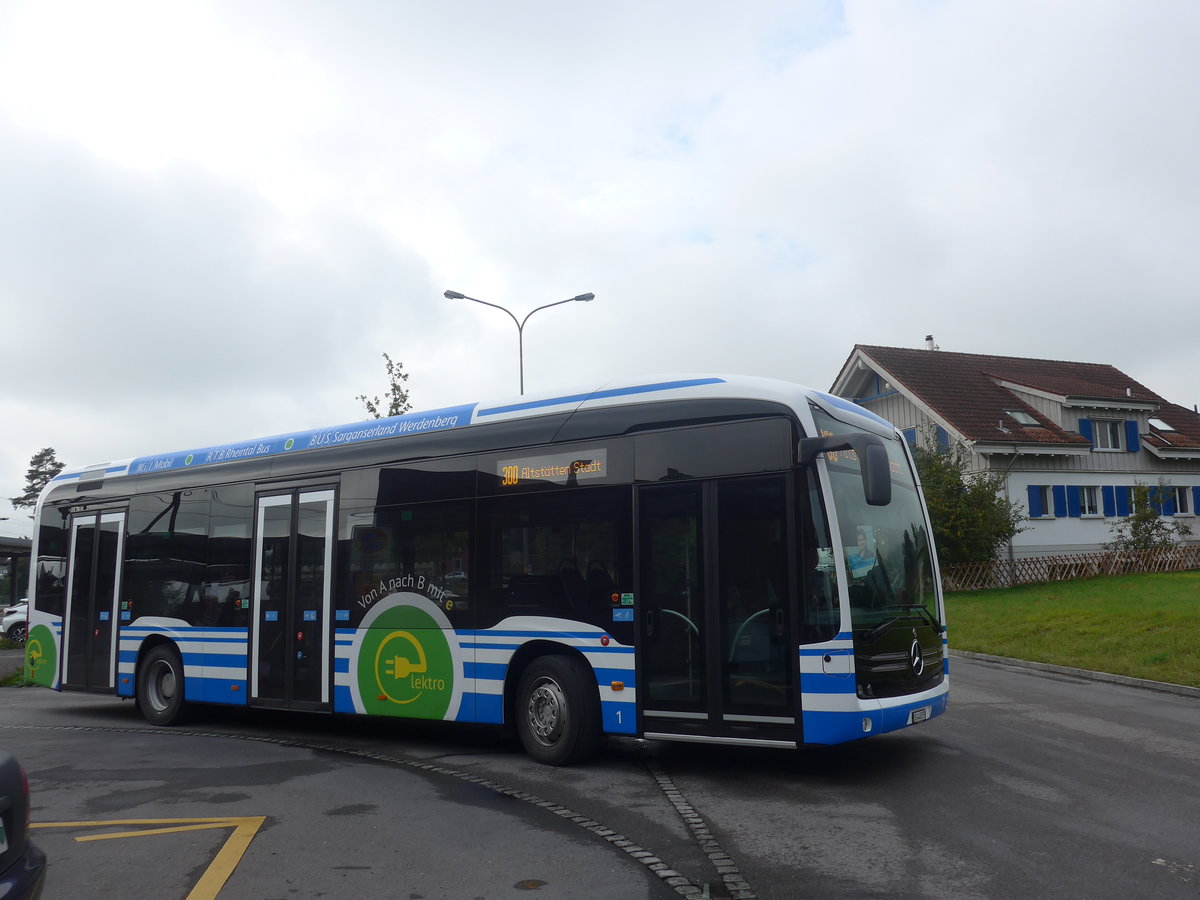 (209'964) - RTB Altst�tten - Nr. 1/SG 448'575 - Mercedes am 6. Oktober 2019 beim Bahnhof Altst�tten