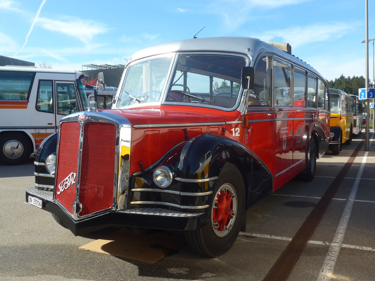 (210'176) - Meier, Gr�t - Nr. 12/ZH 27'216 - FBW/R&J (ex Wespe, Altst�tten; ex AFA Adelboden Nr. 12) am 12. Oktober 2019 in Bern, Westside