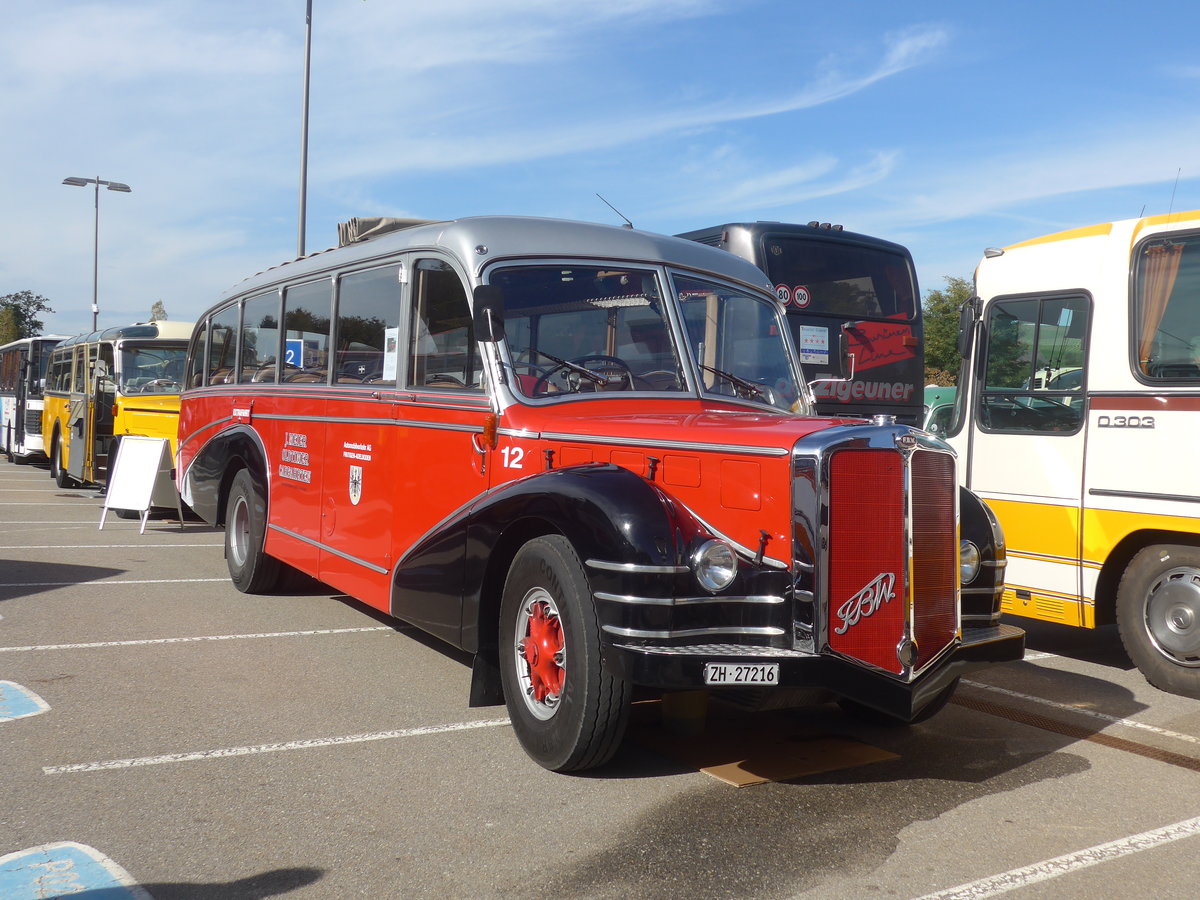 (210'189) - Meier, Gr�t - Nr. 12/ZH 27'216 - FBW/R&J (ex Wespe, Altst�tten; ex AFA Adelboden Nr. 12) am 12. Oktober 2019 in Bern, Westside