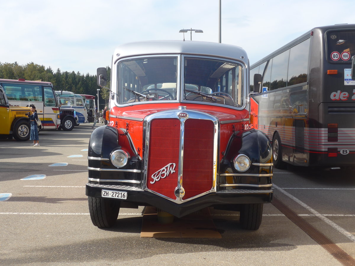 (210'194) - Meier, Gr�t - Nr. 12/ZH 27'216 - FBW/R&J (ex Wespe, Altst�tten; ex AFA Adelboden Nr. 12) am 12. Oktober 2019 in Bern, Westside