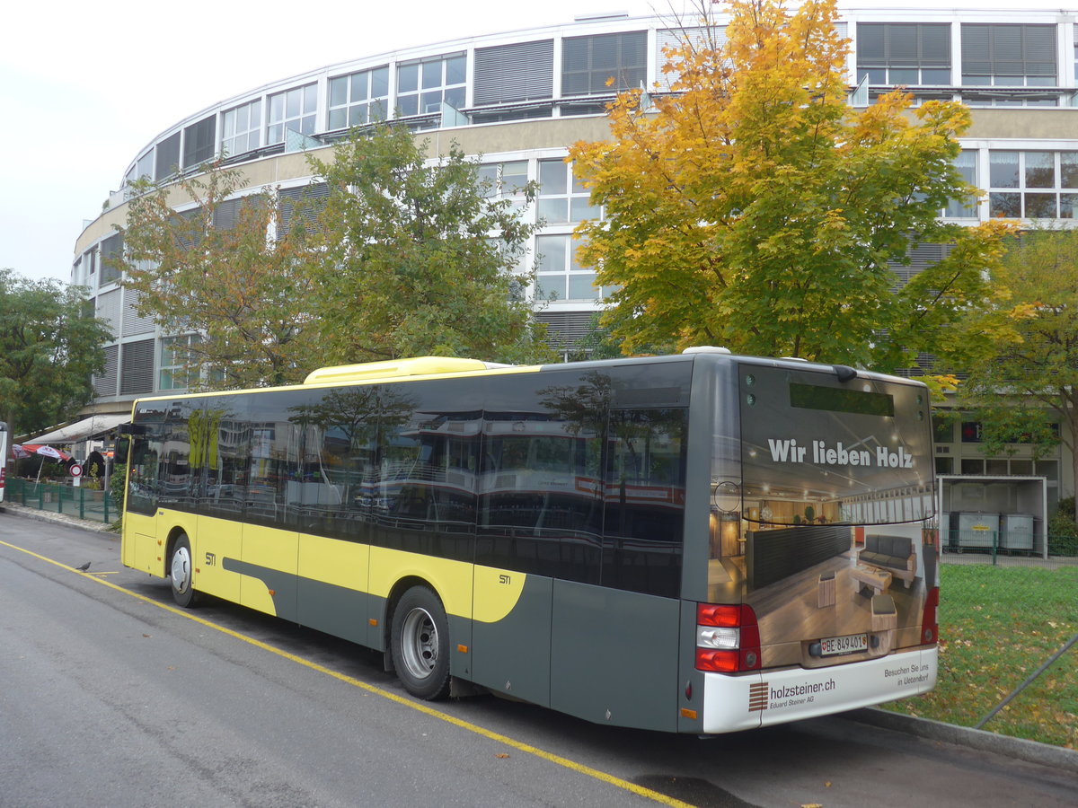 (210'706) - STI Thun - Nr. 401/BE 849'401 - MAN am 28. Oktober 2019 bei der Schiffl�ndte Thun
