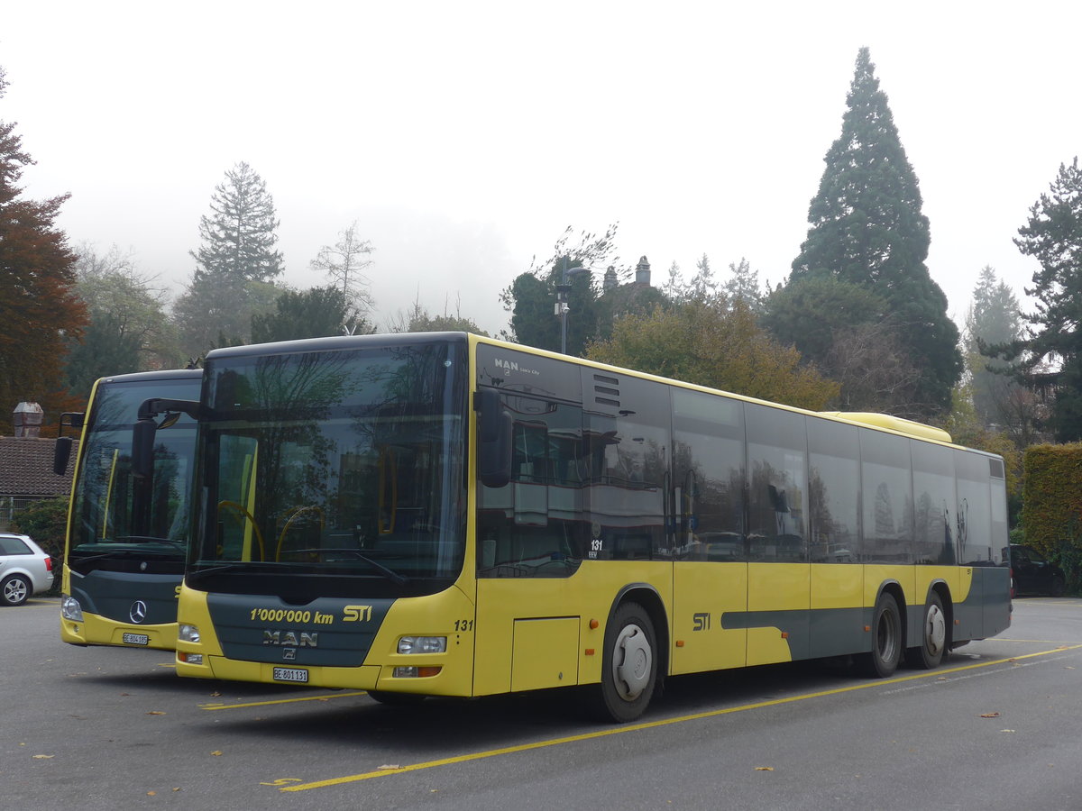 (210'976) - STI Thun - Nr. 131/BE 801'131 - MAN am 11. November 2019 bei der Schiffl�ndte Thun