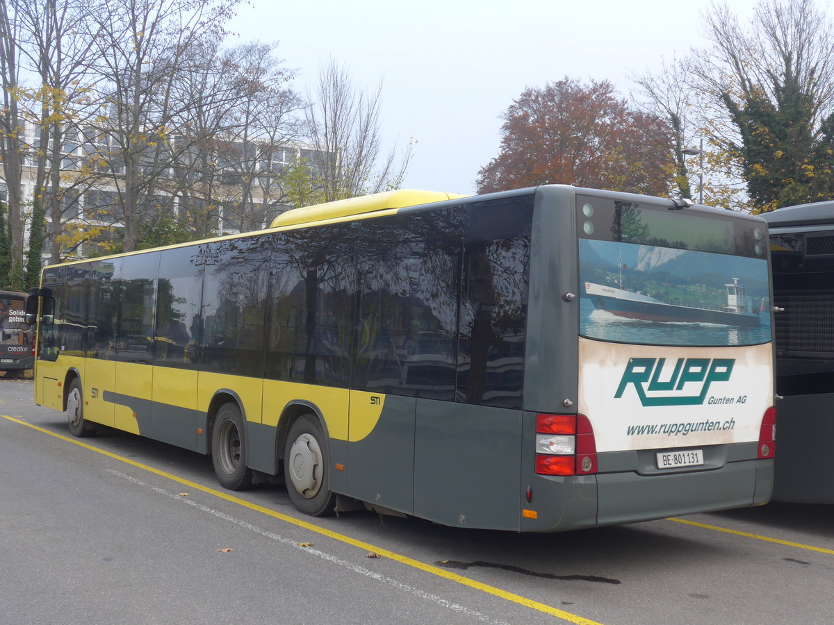 (210'978) - STI Thun - Nr. 131/BE 801'131 - MAN am 11. November 2019 bei der Schiffl�ndte Thun