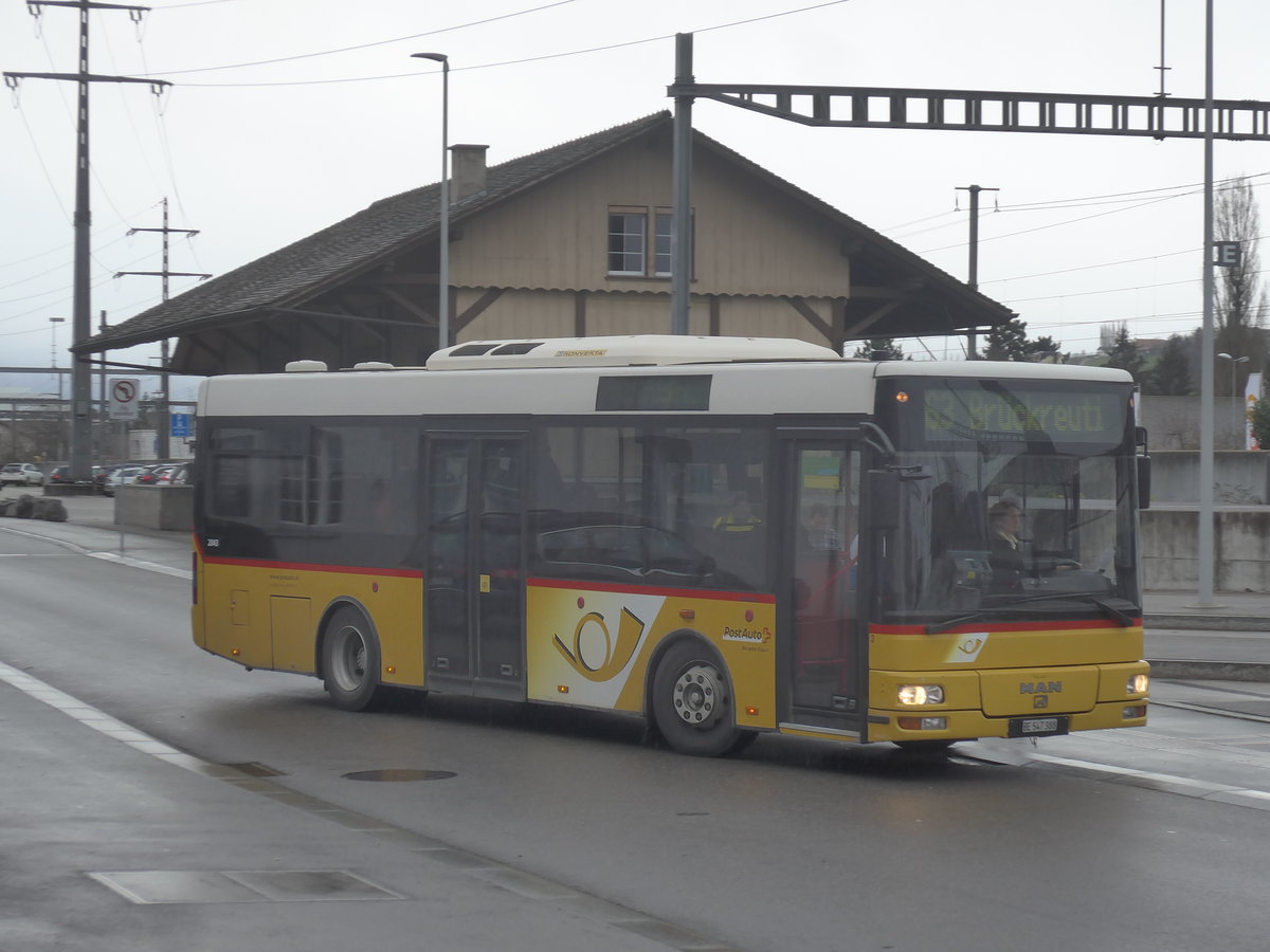 (212'850) - Lengacher, Wichtrach - Nr. 3/BE 547'388 - MAN/G�ppel am 9. Dezember 2019 beim Bahnhof M�nsingen