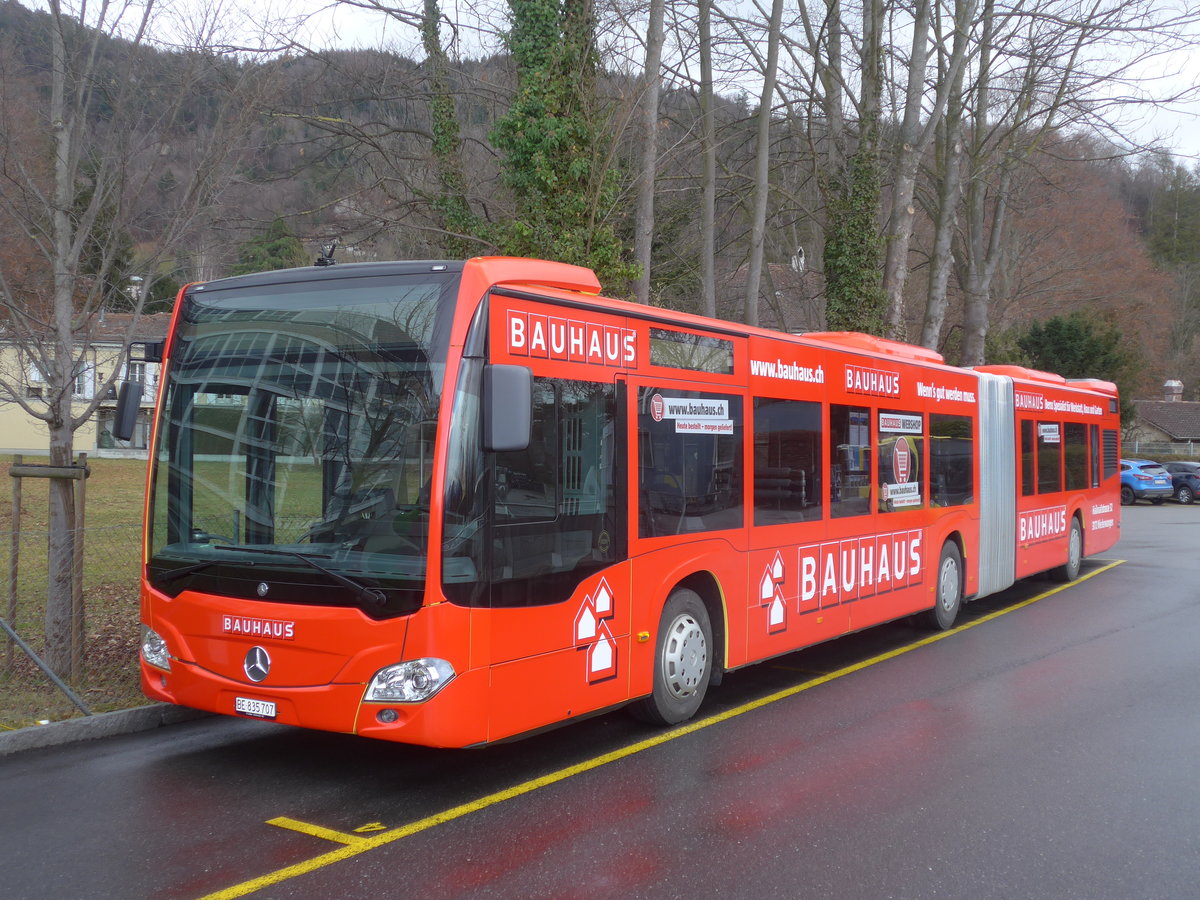 (213'083) - STI Thun - Nr. 707/BE 835'707 - Mercedes am 23. Dezember 2019 bei der SChiffl�ndte Thun
