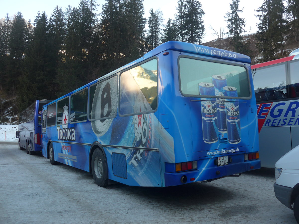 (213'720) - Party-Bus, Ruswil - LU 117'114 - Saurer/R&J (ex H�sler, Rickenbach) am 11. Januar 2020 in Adelboden, ASB