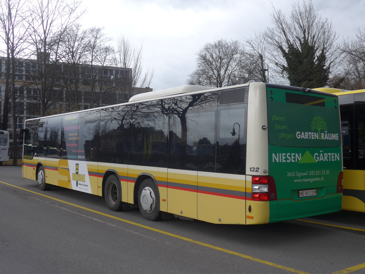 (214'106) - STI Thun - Nr. 132/BE 801'132 - MAN am 3. Februar 2020 bei der Schiffl�ndte Thun