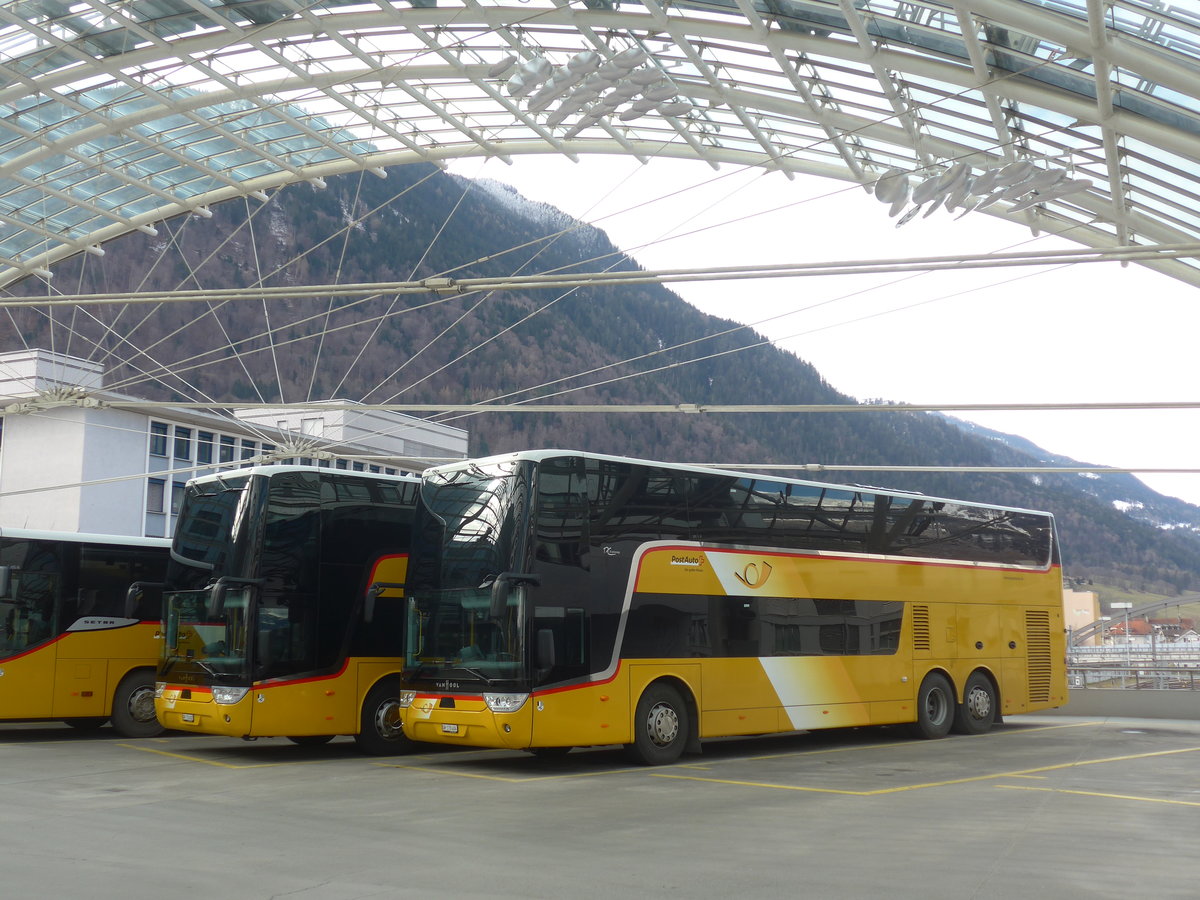 (214'940) - PostAuto Graub�nden - GR 170'404 - Van Hool am 1. M�rz 2020 in Chur, Postautostation